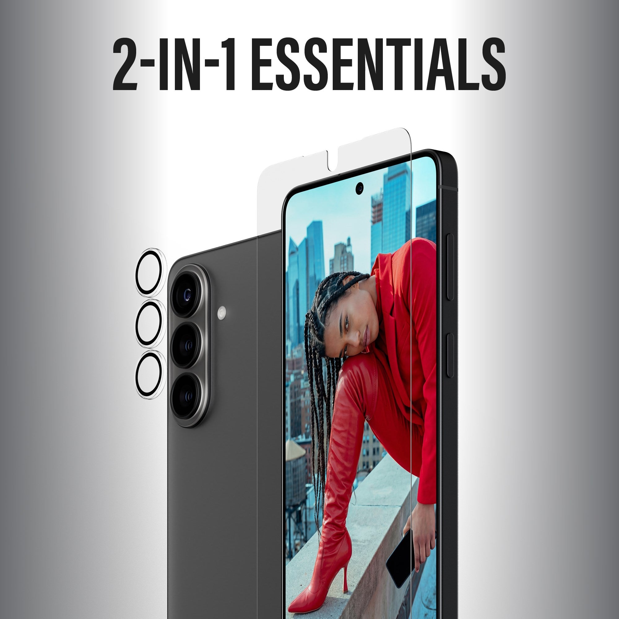 PanzerGlass® Hoops® 2-in-1 Bundle Samsung Galaxy S26+ | Ultra-Wide Fit